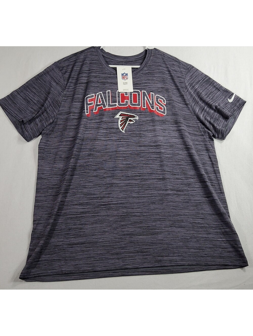 Nike Atlanta Falcons Shirt Mens 2XL Gray Short Sleeve Dri-FIT NFL Fan Gear
